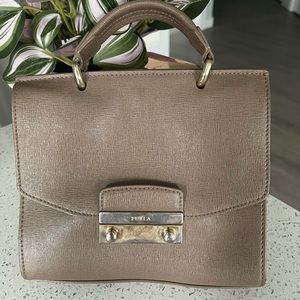 Furla mouse-grey color bag